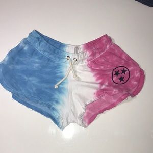 Trade Heritage Shorts Cotton Sweat Shorts Tennessee Logo Tye dye Size Large